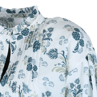 Careless Skjorte Festkjorte - Blue floral