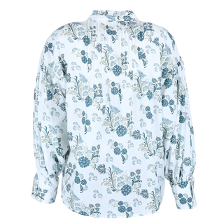 Careless Skjorte Festkjorte - Blue floral