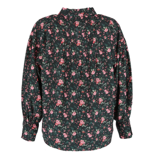 Careless Skjorte Festskjorte - Black floral