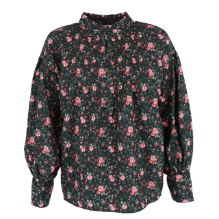 Careless Skjorte Festskjorte - Black floral