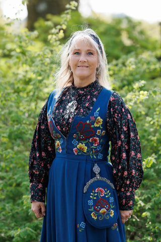 Careless Skjorte Festskjorte - Black floral