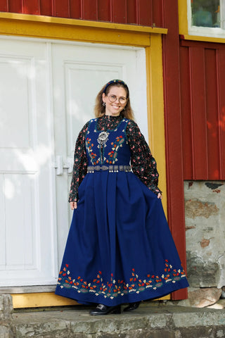 Careless Skjorte Festskjorte - Black floral