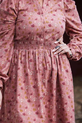 Careless Solveig kjole - Dusty Pink