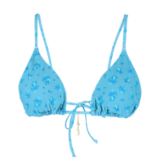 Careless Split bikinitopp - Brittany Blue AOP
