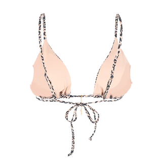 Careless Split bikinitopp - Toasted Almond AOP