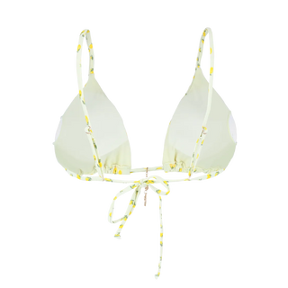 Careless Split bikinitopp - Transparent Yellow AOP