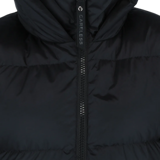 Careless Thea pufferjakke kort - Svart