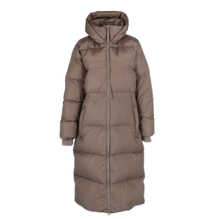Careless Thea pufferjakke lang - Brun