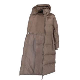 Careless Thea pufferjakke lang - Brun