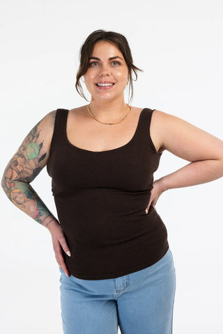 Careless Topp Eva lang topp - Brun