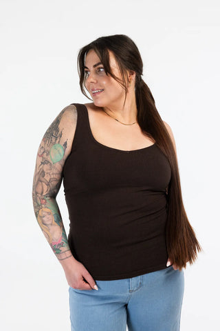 Careless Topp Eva lang topp - Brun