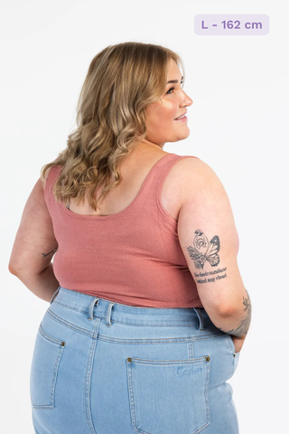 Careless Topp Eva lang topp - Dusty rose