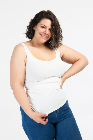 Careless Topp Eva lang topp - Hvit