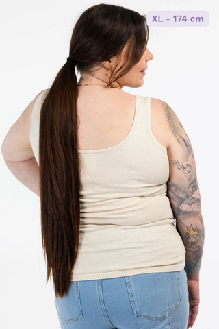 Careless Topp Eva lang topp - Kremhvit