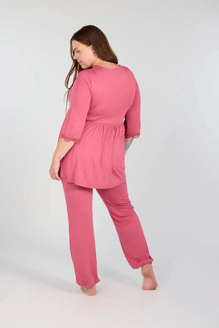 Careless Tora Pyjamas Sett - Rosa