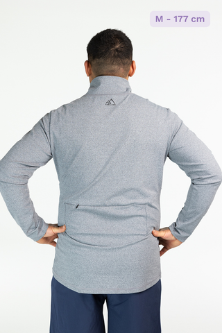 Careless Treningsgenser Active melert half-zip mann - Grå