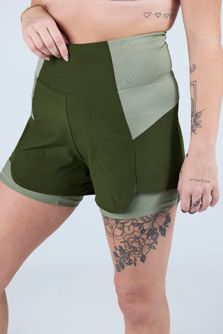 Careless Treningsshorts Active Lady Running Shorts - Green