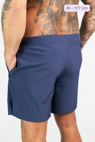Careless Treningsshorts Active Man Running Shorts - Mørk blå / grå