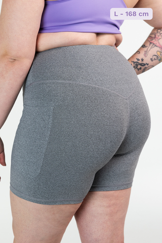 Careless Treningsshorts Active melert shorts - Grå