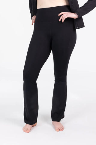 Careless Treningstights Active flared tights m/3 lommer - Svart