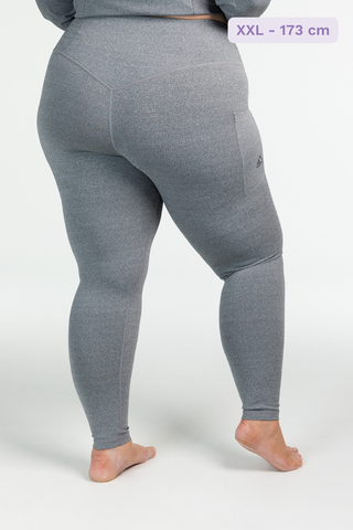 Careless Treningstights Active melert tights - Grå