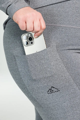 Careless Treningstights Active melert tights - Grå