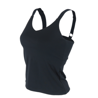 Careless Treningstopp Active soft singlet m/innebygd bh - Svart