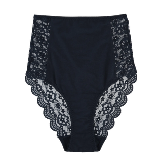 Careless Truse Ada Flower High Waist - Svart