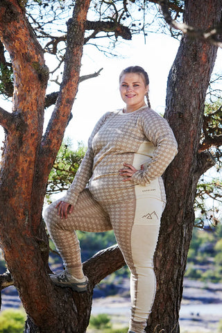 Careless Ull Fjorda merinoull langermet - Beige
