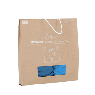 Careless Vegard Boksershorts long 2 pk - Blå mix