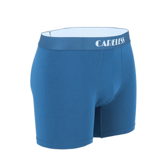 Careless Vegard Boksershorts long 2 pk - Blå mix