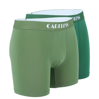 Careless Vegard Boksershorts long 2 pk - Grønn mix