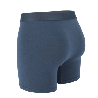 Careless Vegard Boksershorts long 2pk - Mørk blå / Blågrå