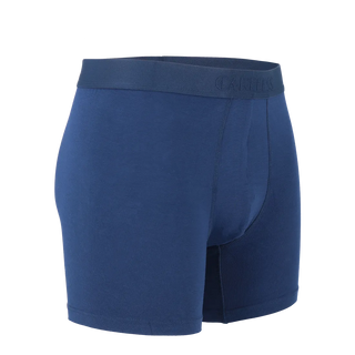 Careless Vegard Boksershorts long 2pk - Mørk blå / Blågrå