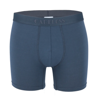 Careless Vegard Boksershorts long 2pk - Mørk blå / Blågrå