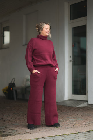 Careless Vilde bukse - Burgunder