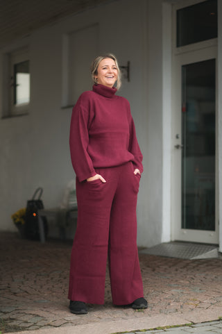 Careless Vilde bukse - Burgunder