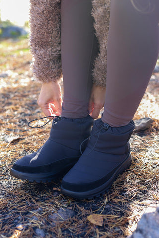 Careless Warm padded Boots - Black