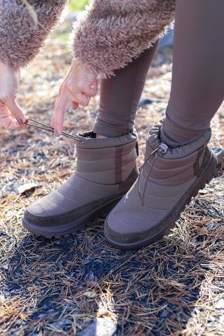 Careless Warm padded boots - lys brun
