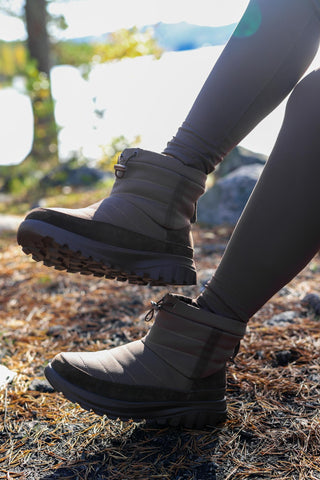 Careless Warm padded boots - lys brun