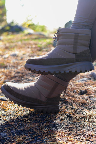 Careless Warm padded boots - lys brun